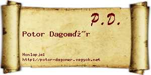 Potor Dagomér névjegykártya